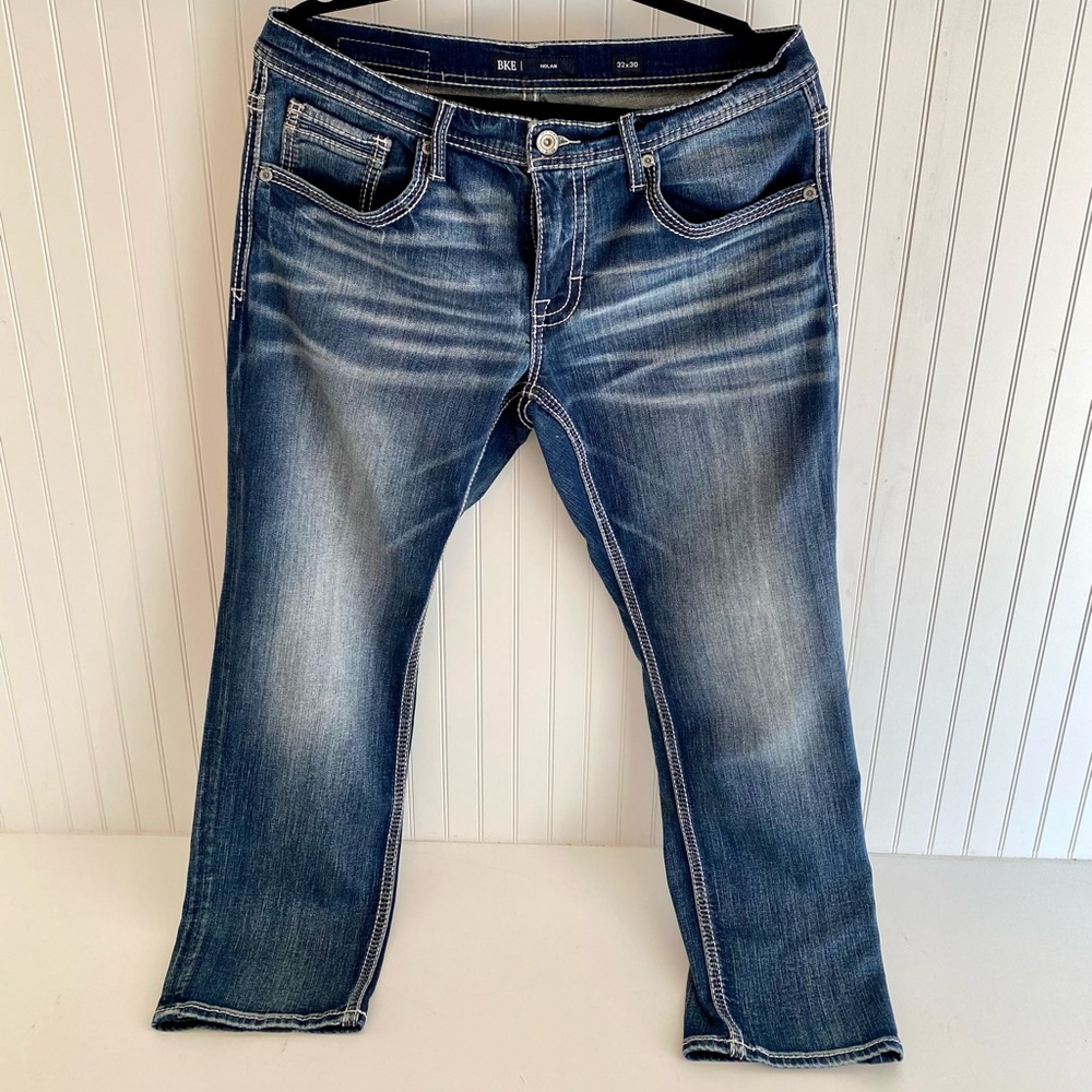 BKE Men’s Nolan Straight Stretch Jeans Relaxed Fit